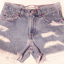 Levi's denim high waist shorts