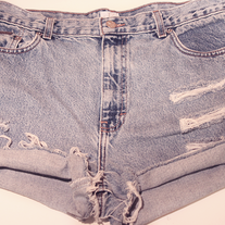 Calvin Klein denim high waist shorts