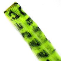 ♥ SCENE,EMO GREEN LEOPARD CLIP-IN HAIR EXTENSIONS ♥