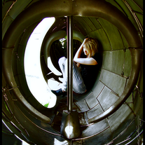 Inside the rusty whale