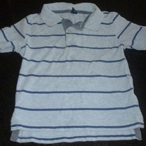 Blue Stripe Shirt With Collar-Baby Gap Size 3T
