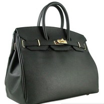Italian Designer Leather Bag (Palmellato) Black