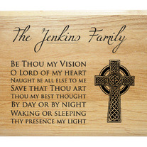 Be Thou My Vision Family Name Plaque