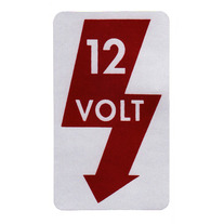 Door Jamb Decal — 12 Volt