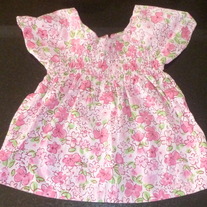 Pink Shirt with Pink Flowers-Copper Key Size 6X