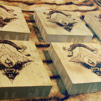 Wolf Mountain - Acrylic Transfer