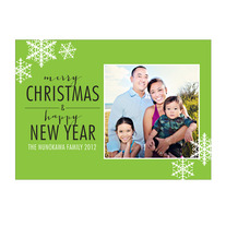 printable holiday card | snowflake