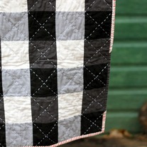 Modern Gingham Baby Quilt
