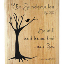 Be Still Family Name Plaque II