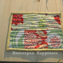 Mug Rug - Patchwork Florals