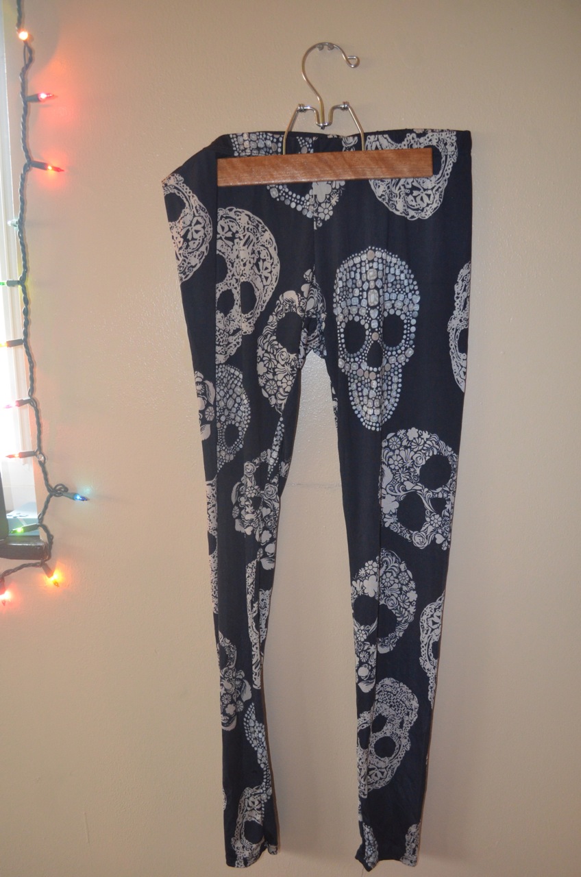 Black Skull Leggings on Storenvy