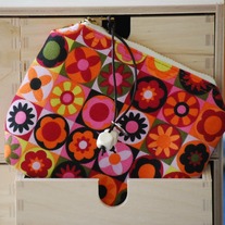 Zip Wallet - Retro Flowers - Mother's Day Special - Was $20 Now $15