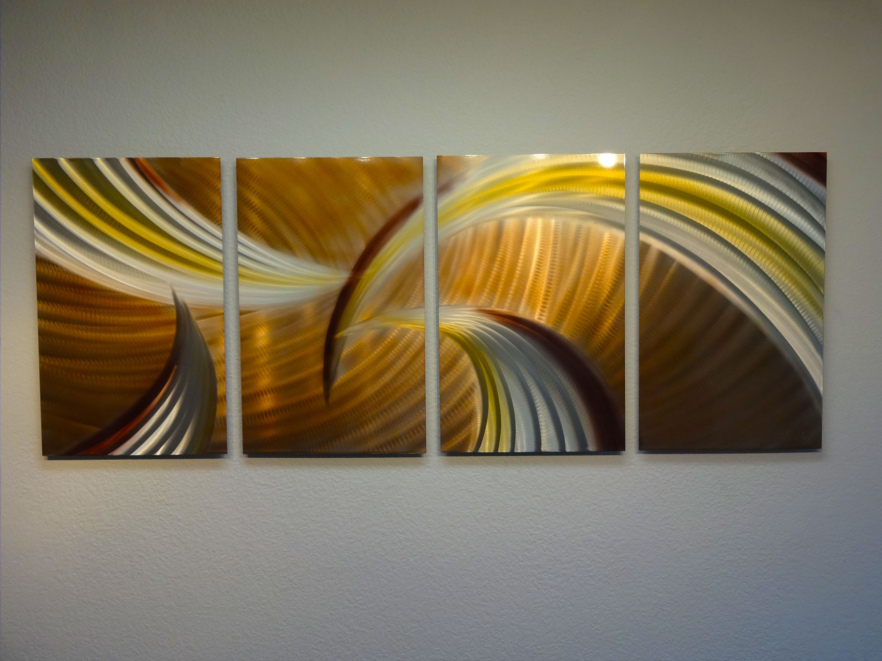 Tempest Browns Metal Wall Art Abstract Contemporary Modern Decor