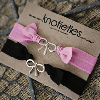 silver bow bracelet