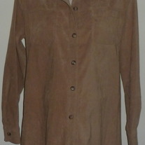 Tan Suede Jacket/Top-Motherhood Size Medium