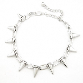 Spikes Necklace -  Silver