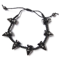Spikes Braided bracelet - Black