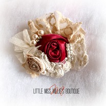 Satin Rose Brooch