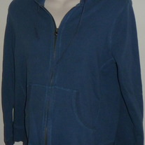 Blue Hooded Zip Up Jacket-Motherhood Maternity Size Small