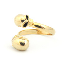 Modern Double Skull Ring (More Colors Available)