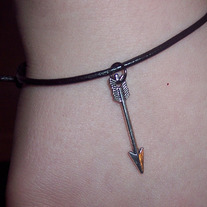 Hunger Games inspired leather bracelet
