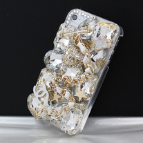Gold Designer CC Case (iPhone 4 4s)