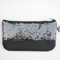 BLACK SEQUINED CLUTCH