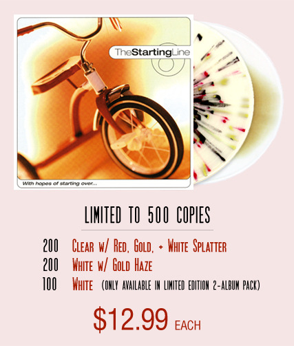The Starting Line- With Hopes Of Starting Over Ep(10" Vinyl Re-issue) Limited to 500 Total Copies