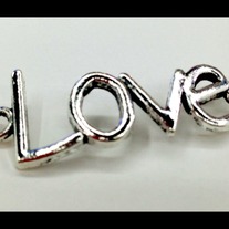 LOVE. Antique silver