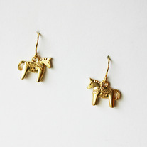 Mini Dala Horse Dangle - Silver or Gold