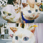 Cat Face Tote Bag Shopper  - Thumbnail 4