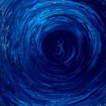 Blue tube - digital art
