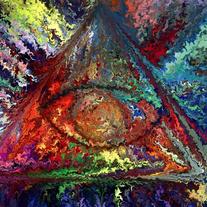 Color triangle - digital art