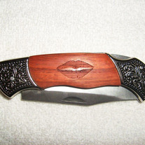 Lips Pocket Knife Personalized