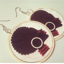 Afro Girl Earrings 
