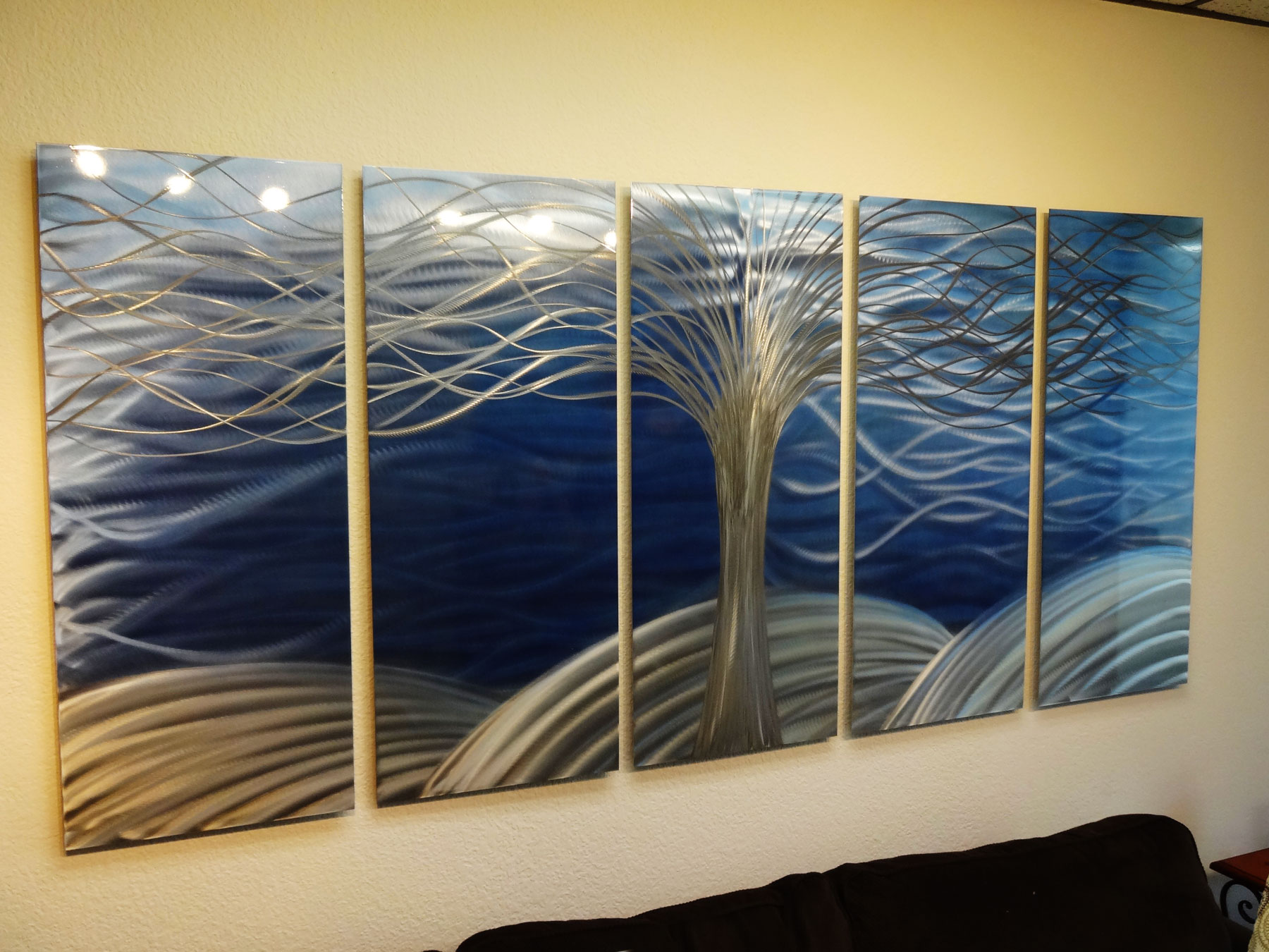 Tree of Life 36" x 79" Metal Wall Art Abstract Contemporary Modern