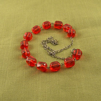 Oxidized Cherries Necklace
