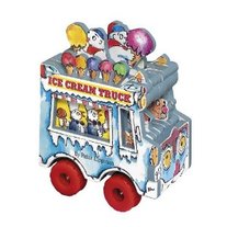 Mini Wheels Books By Peter Lippman- Ice Cream Truck, Fire Truck, School Bus