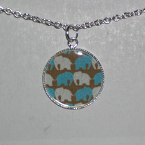 Elephant Bezel Pendant