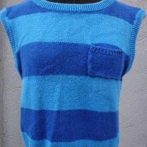 Vintage 1980s striped sleeveless sweater 
