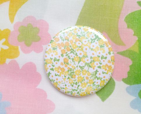 vintage pattern pocket mirror