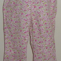 Pink Flower Capris-Tomorrows Mother Size Medium