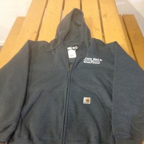 Charcoal Carhartt Zip Hoodie Sweatshirt