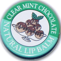 Candy Kisses Clear Mint Chocolate Natural Lip Balm