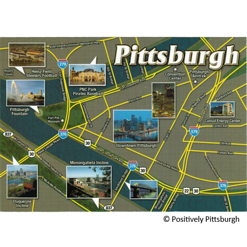 Map of Downtown · Positively Pittsburgh, Inc. · Positively Pittsburgh