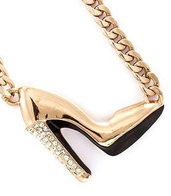 high heel shoe necklace