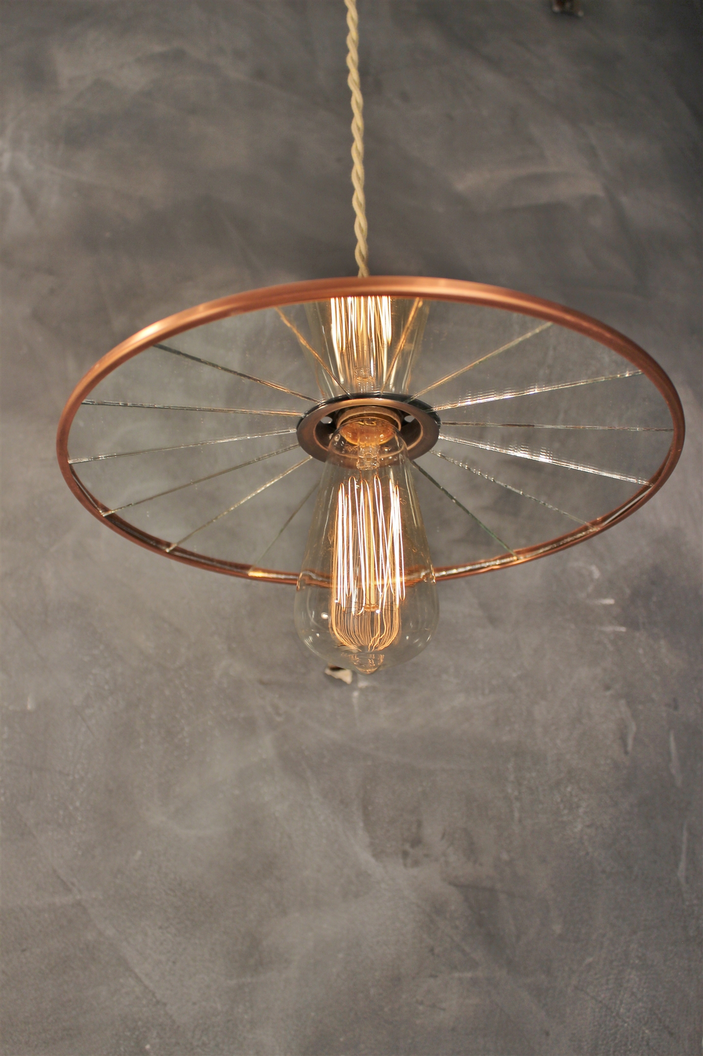 Mirrored Pendant Light