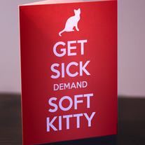 Soft Kitty Get Well Cards