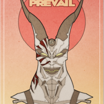"HORNED" Eye Gaze Art Print