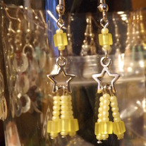 Yellow Star Charm Earrings!
